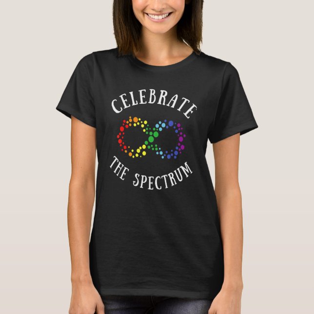 Celebrate The Spectrum Celebrate Neurodiversity Au T-Shirt (Vorderseite)