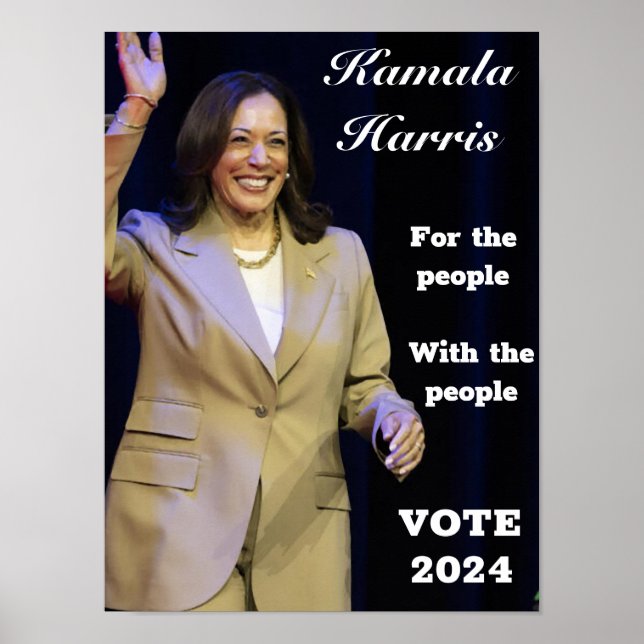 CELEBRATE UND STIMME FÜR KAMALA HARRIS POSTER (Vorne)