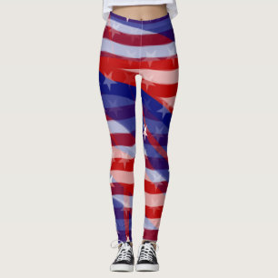 Celebrate US Flagge Leggings