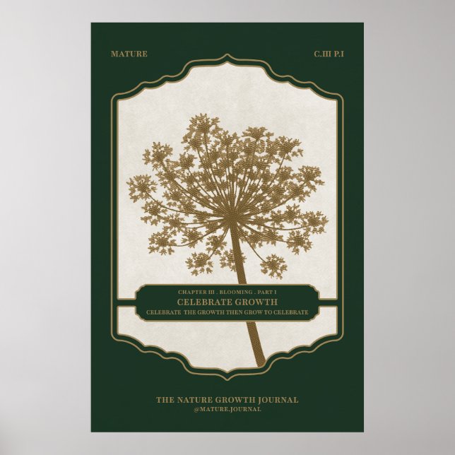 CELEBRATE WACHSTUM - Werteplakat (Matte) Poster (Vorne)