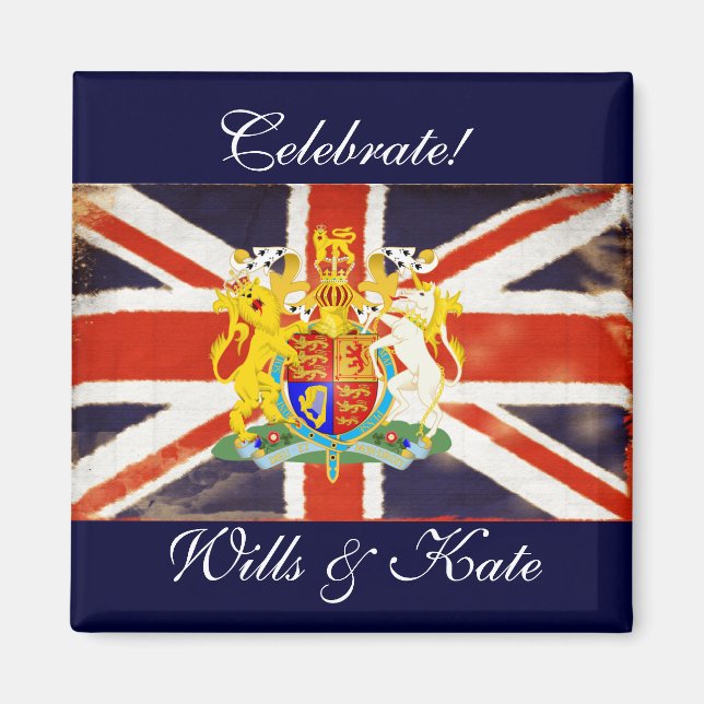 Celebrate Wills und Kate Keepake Magnet (Vorne)