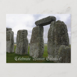 Celebrate Winter Solstice Postcard Postkarte