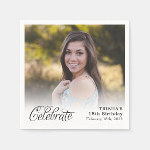 CelebrateVollständiges Foto Personalisiert Serviette