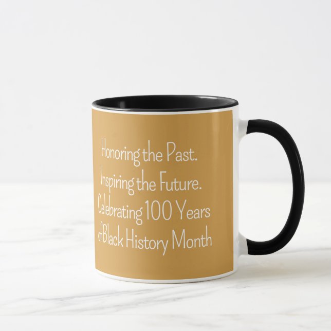Celebrating 100 Years Custom Typography Tasse (Rechts)