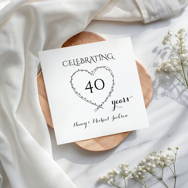 Celebrating 40 Years Anniversary with Wreath Serviette (Von Creator hochgeladen)