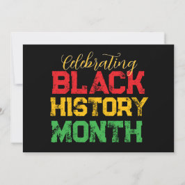 Celebrating Black History Month Typography Einladung