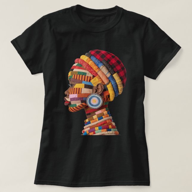 Celebrating Colorful Black Women T-Shirt (Design vorne)