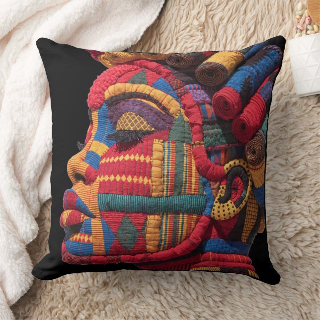 Celebrating Colorful Black Women Throw Pillow Kissen (Decke)