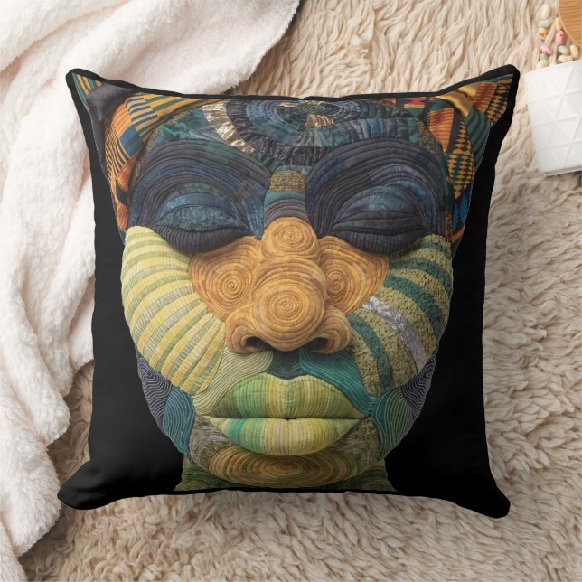 Celebrating Colorful Black Women Throw Pillow Kissen (Decke)
