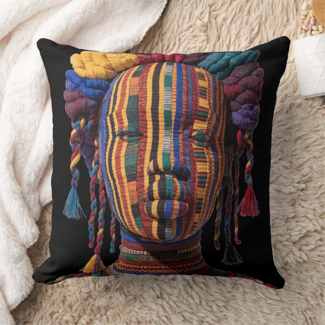 Celebrating Colorful Black Women Throw Pillow Kissen (Decke)