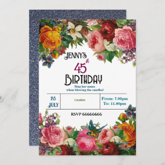 Celebrating Her Birthday  Einladung