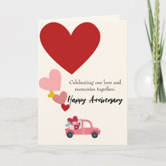 Celebrating Our Love & Memories Anniversary Card Feiertagskarte