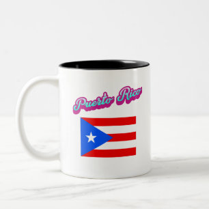 Celebrating Puerto Rico Zweifarbige Tasse