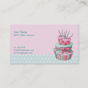 Celebration Cake Business Card Visitenkarte