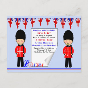 Celebration Cards Royal Baby Einladungspostkarte