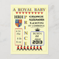 Celebration Cards Royal Prince George von Cambridg