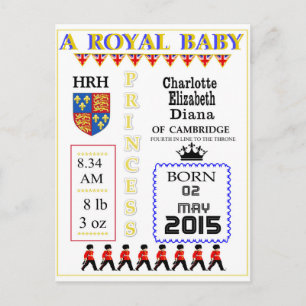 Celebration Cards Royal Princess Charlotte Postkarte