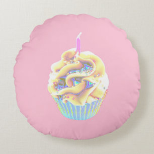 Celebration Cupcake Rundes Kissen