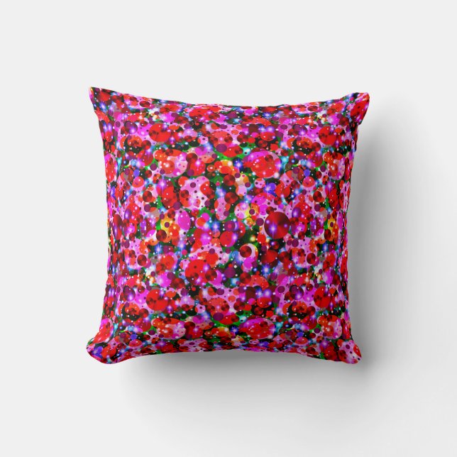 Celebration Dots-3-Sq Throw Kissen (Vorderseite)