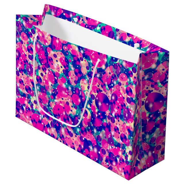 Celebration Dots-4-GIFT BAG L Große Geschenktüte (Vorderseite Schrägansicht)