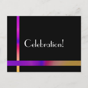 Celebration! Einladungspostkarte