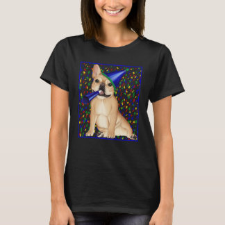 Celebration French Bulldog dog in a party hat T-Shirt