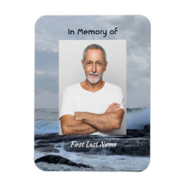 Celebration Life Keepake Storm Ozean Magnet