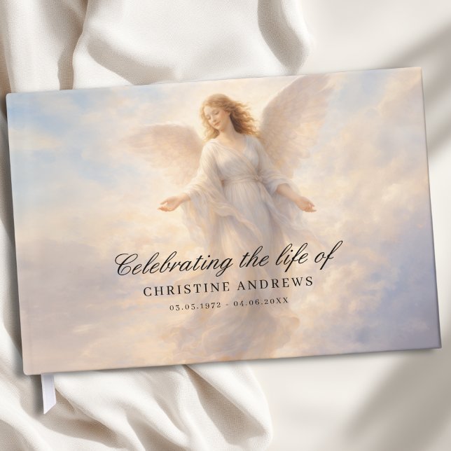  Celebration of Life - Angel Funeral Memorial Gästebuch (Celebration of Life - Angel Funeral Memorial Guest Book)