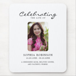 Celebration Of Life Modern Memorial Keepsake Mousepad