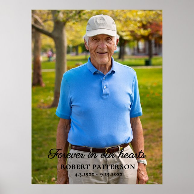 Celebration of Life Photo Downloadable Funeral Poster (Vorne)