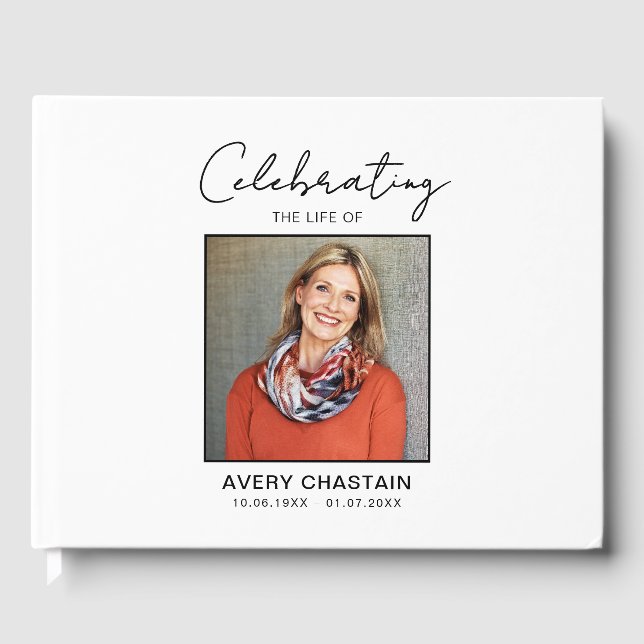 Celebration Of Life Photo Funeral Memorial   Gästebuch (Vorderseite)