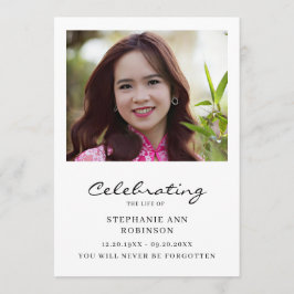 Celebration of Life Photo Order of Service Programm