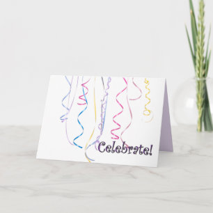 Celebration Ribbons Grußkarte Karte