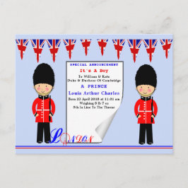 Celebration Royal Baby Prince Louis von Cambridge Einladungspostkarte