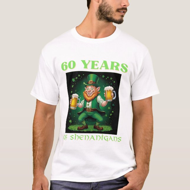 Celebratory Saint Patrick's 60th Birthday Mileston T-Shirt (Vorderseite)