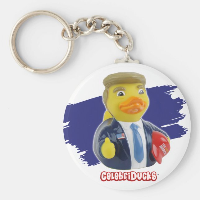 CelebriDucks Donald Rubber Duck Schlüsselanhänger (Vorne)