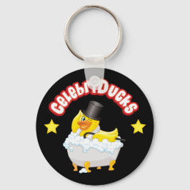 CelebriDucks Rubber Duck Key Chain Schlüsselanhänger