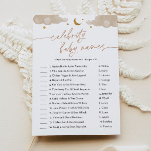 Celebrity Baby Name Twinkle Star Baby Showspiel Einladung