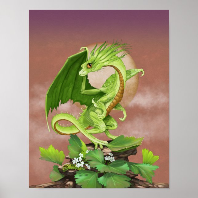 Celery Dragon 11x14 (4x6 und höher) Poster (Vorne)
