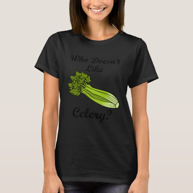 Celery Food Vegetable Delicious Leek T-Shirt (Vorderseite)