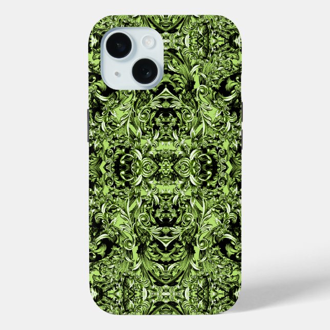 CELERY GREEN ITALIAN BAROQUE DRUCK Case-Mate iPhone HÜLLE (Rückseite)