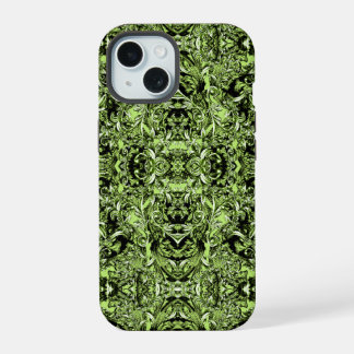 CELERY GREEN ITALIAN BAROQUE DRUCK iPhone 15 HÜLLE