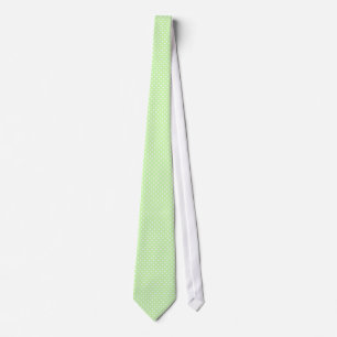 Celery Green und White Polka Dot Pattern Krawatte
