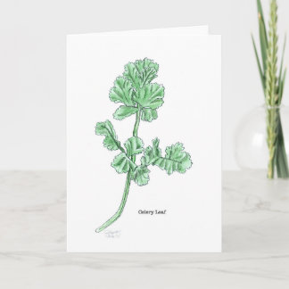 Celery Leaf Dankeskarte