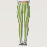 Celery & Minze Broad Streifen Leggings<br><div class="desc">Breite Streifen in Minze und Sellergrün</div>