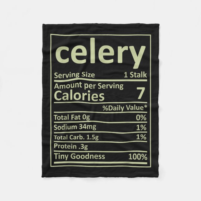 Celery Nutrition Erntedank Kostüme Lebensmittel Fa Fleecedecke (Vorderseite)