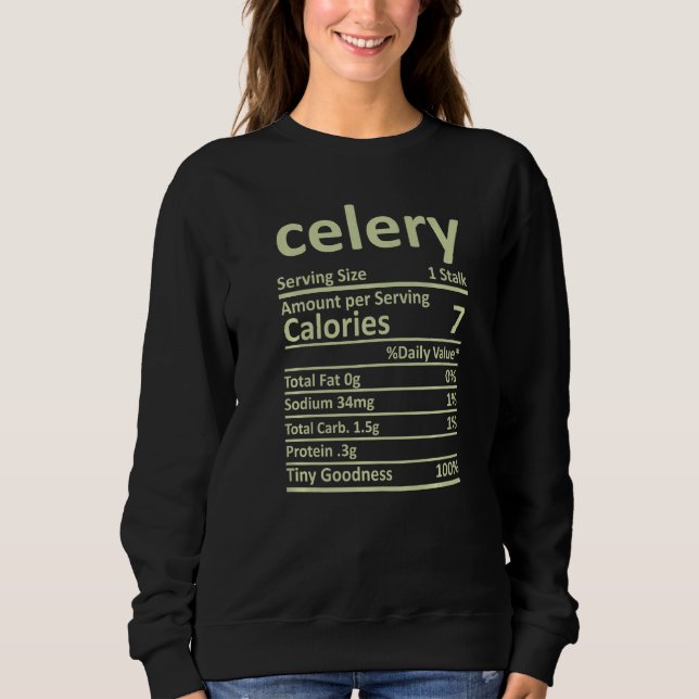 Celery Nutrition Erntedank Kostüme Lebensmittel Fa Sweatshirt (Vorderseite)