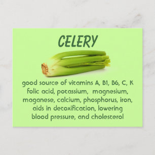 Celery Postcard Postkarte