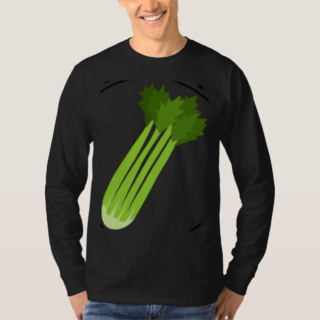 Celery Squad Ironic Saying Leek Vegetable Food T-Shirt (Vorderseite)