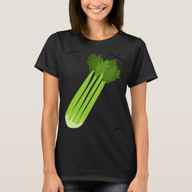 Celery Squad Ironic Saying Leek Vegetable Food T-Shirt (Vorderseite)